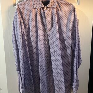 Polo by Ralph Lauren Men's Purple Patterned Shirt